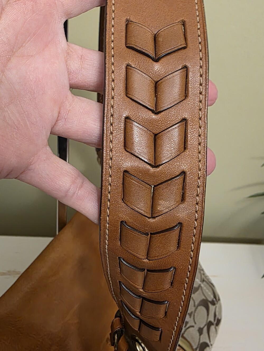Coach | Brown Vintage Bleecker Legacy Signature Flap Bag - Picture 6 of 16